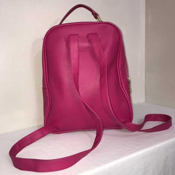 Juicy Couture Hot Pink Black Sequin Bling Backpack - Picture 9 of 16